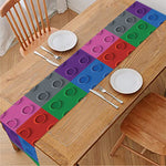 Building Blocks Toy Pattern Print Table Runner