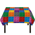 Building Blocks Toy Pattern Print Tablecloth