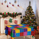 Building Blocks Toy Pattern Print Tablecloth