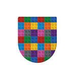 Building Blocks Toy Pattern Print Toilet Lid Cover