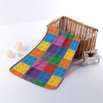 Building Blocks Toy Pattern Print Towel