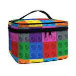 Building Blocks Toy Pattern Print Travel Makeup Bag