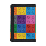 Building Blocks Toy Pattern Print Trifold Wallet