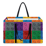 Building Blocks Toy Pattern Print Utility Tote Bag
