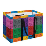 Building Blocks Toy Pattern Print Utility Tote Bag