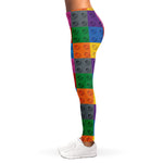 Building Blocks Toy Pattern Print Women's Leggings