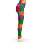 Building Blocks Toy Pattern Print Women's Leggings
