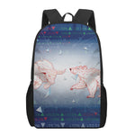 Bull And Bear Stock Market Print 17 Inch Backpack