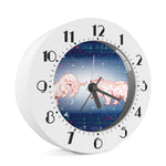 Bull And Bear Stock Market Print Alarm Clock