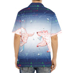 Bull And Bear Stock Market Print Aloha Shirt