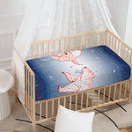 Bull And Bear Stock Market Print Baby Crib Sheet