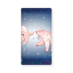 Bull And Bear Stock Market Print Baby Crib Sheet