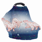 Bull And Bear Stock Market Print Baby Seat Cover