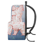 Bull And Bear Stock Market Print Backpack