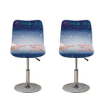 Bull And Bear Stock Market Print Bar Stool Covers
