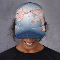 Bull And Bear Stock Market Print Baseball Cap