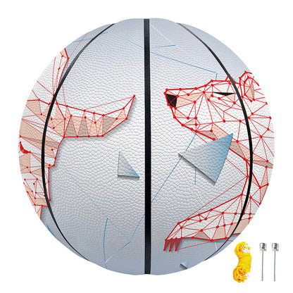 Bull And Bear Stock Market Print Basketball