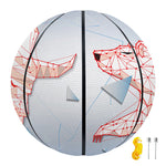 Bull And Bear Stock Market Print Basketball