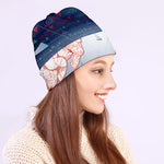 Bull And Bear Stock Market Print Beanie