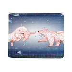 Bull And Bear Stock Market Print Bifold Wallet