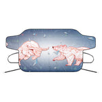 Bull And Bear Stock Market Print Car Windshield Snow Cover