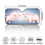 Bull And Bear Stock Market Print Car Windshield Sun Shade