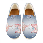 Bull And Bear Stock Market Print Casual Shoes