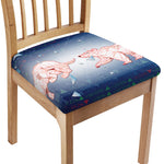 Bull And Bear Stock Market Print Chair Cushion Cover
