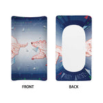 Bull And Bear Stock Market Print Changing Pad Cover