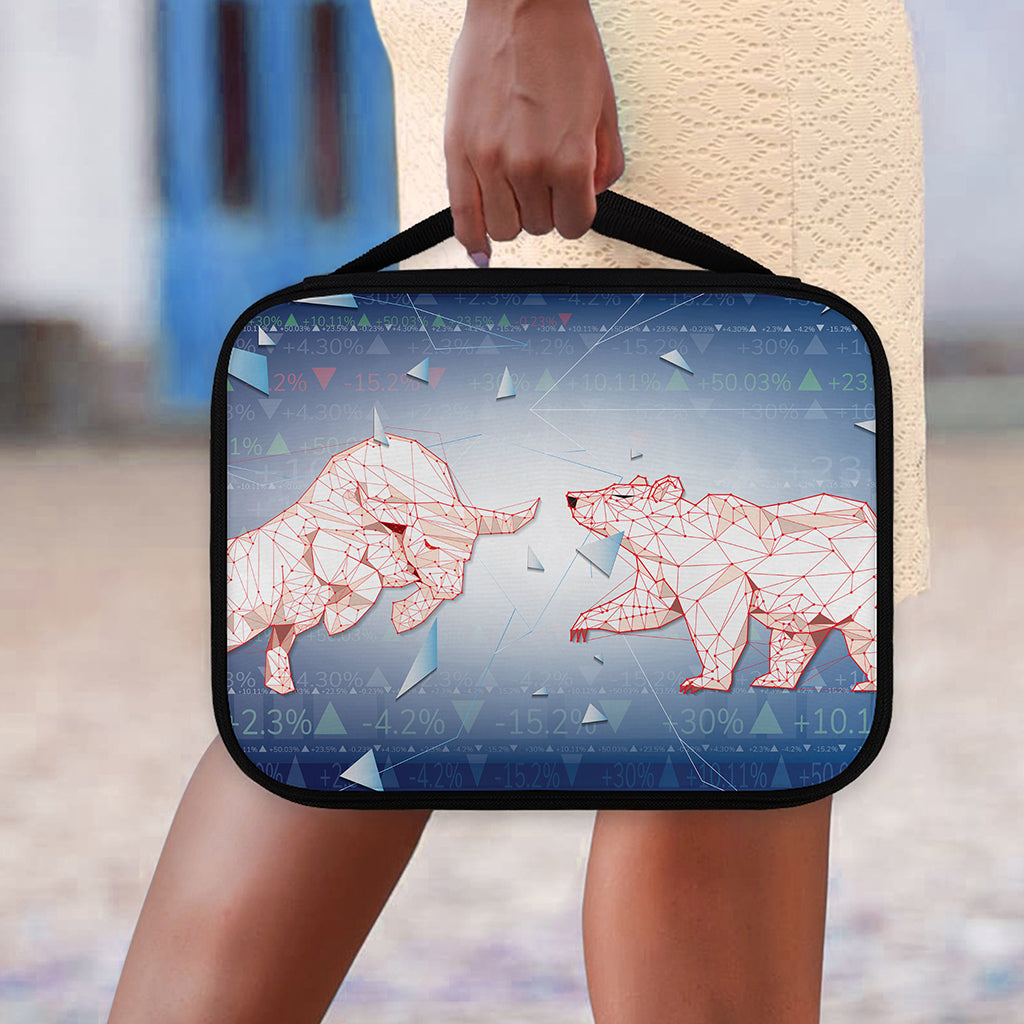 Bull And Bear Stock Market Print Classic Bible Case