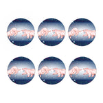 Bull And Bear Stock Market Print Coaster Set