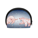 Bull And Bear Stock Market Print Coin Purse