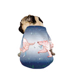 Bull And Bear Stock Market Print Dog Zip Up Jacket