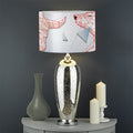 Bull And Bear Stock Market Print Drum Lamp Shade