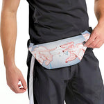 Bull And Bear Stock Market Print Fanny Pack