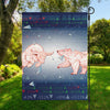 Bull And Bear Stock Market Print Garden Flag