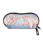 Bull And Bear Stock Market Print Glasses Case