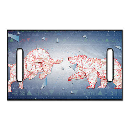 Bull And Bear Stock Market Print Golf Cart Seat Cover