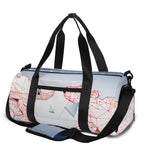 Bull And Bear Stock Market Print Gym Bag