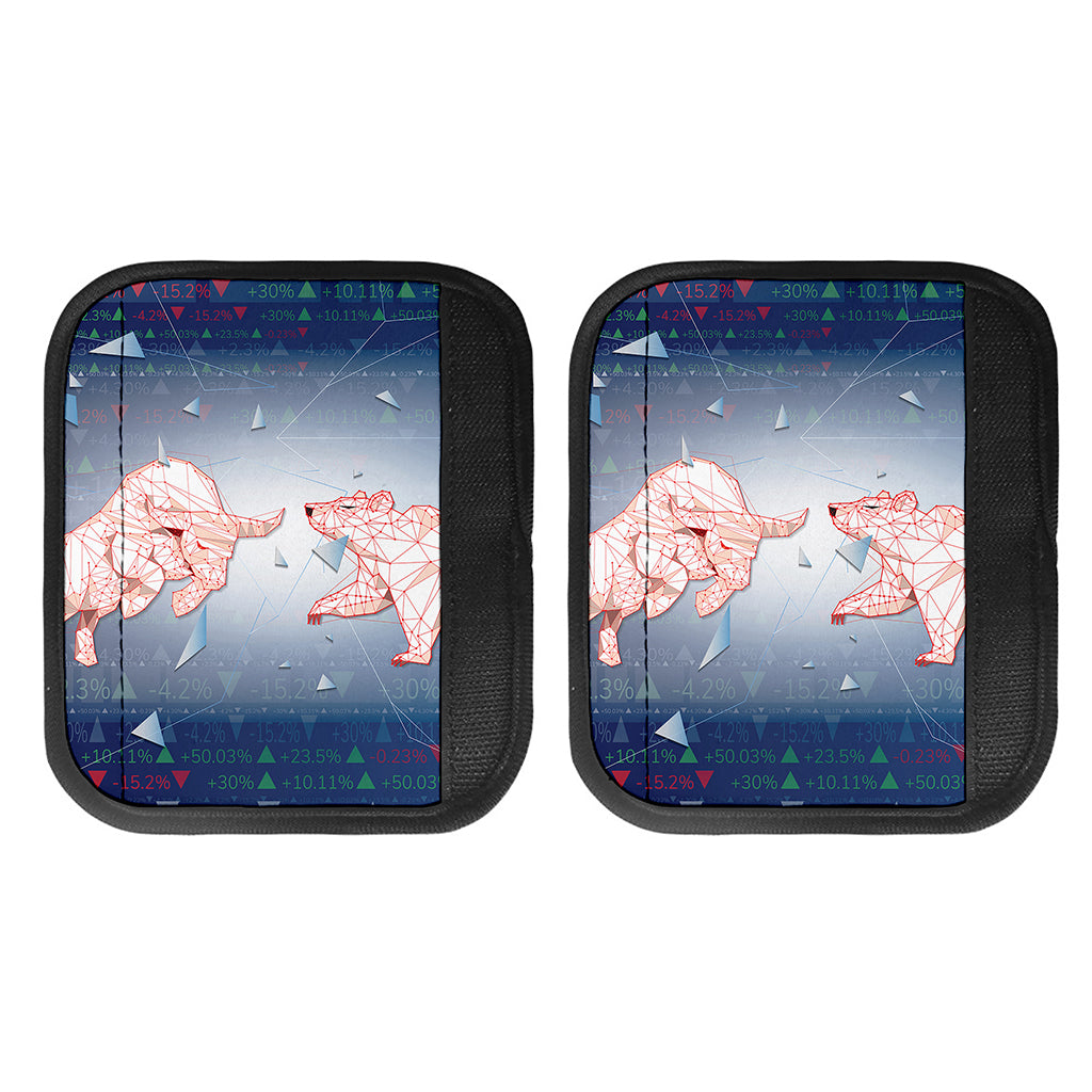 Bull And Bear Stock Market Print Handle Covers