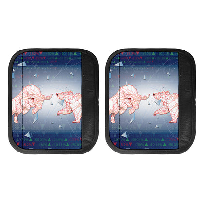 Bull And Bear Stock Market Print Handle Covers
