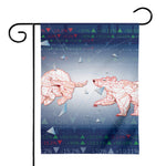 Bull And Bear Stock Market Print House Flag
