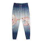 Bull And Bear Stock Market Print Jogger Pants