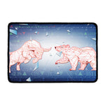 Bull And Bear Stock Market Print Kitchen Mat