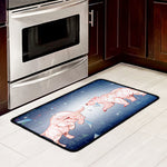Bull And Bear Stock Market Print Kitchen Mat