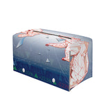 Bull And Bear Stock Market Print Leather Tissue Box Cover