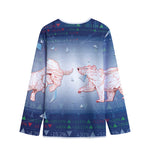 Bull And Bear Stock Market Print Long Sleeve Short Coat