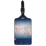 Bull And Bear Stock Market Print Luggage Tag