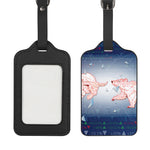 Bull And Bear Stock Market Print Luggage Tag