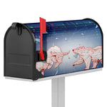 Bull And Bear Stock Market Print Mailbox Cover